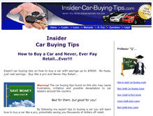 Tablet Screenshot of insider-car-buying-tips.com